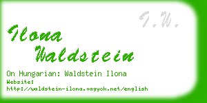 ilona waldstein business card